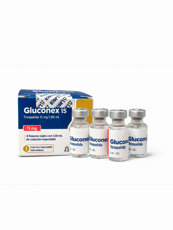 GLUCONEX 15 MG ( 4 AMPOLAS )